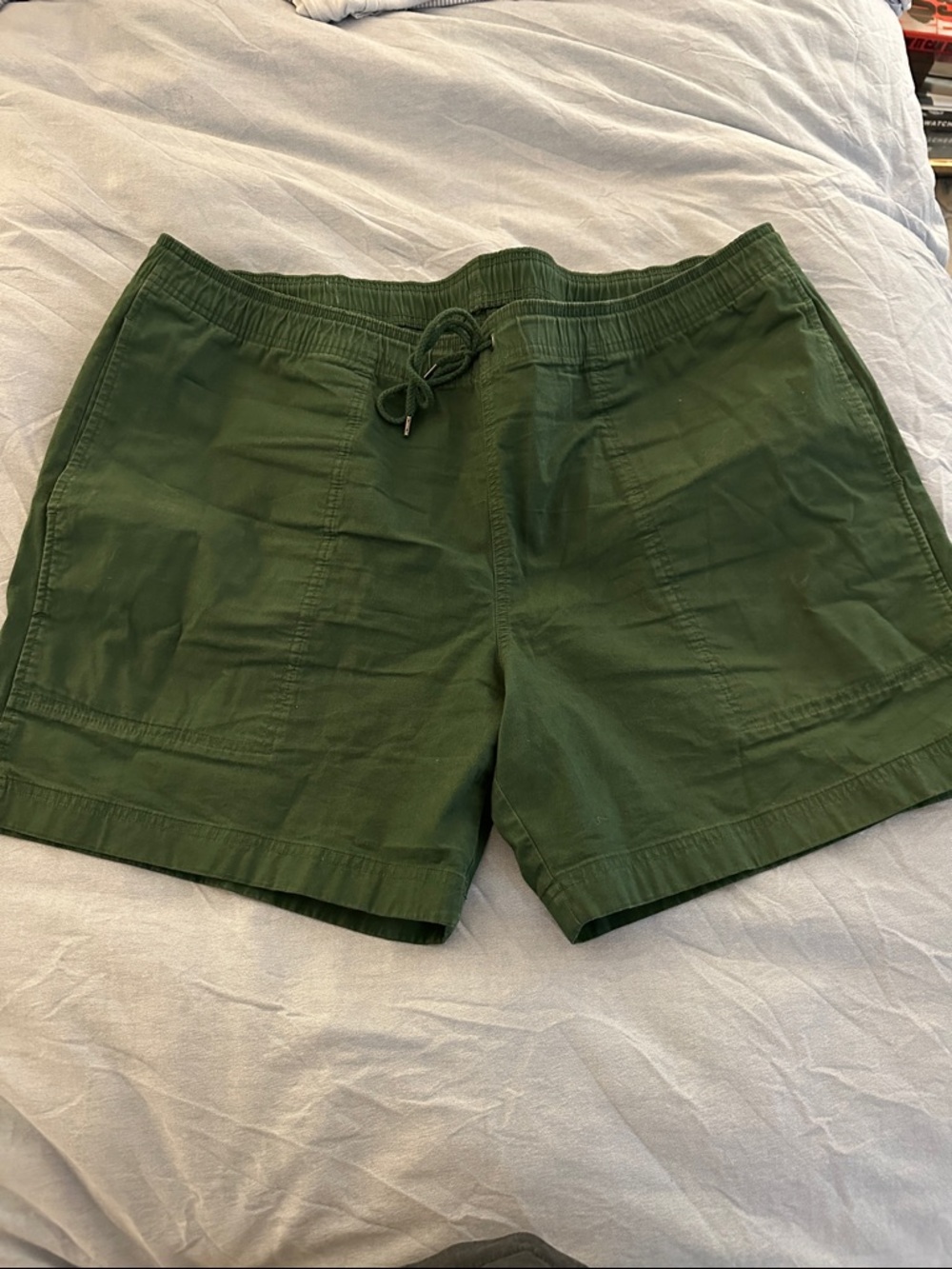 Filson Dark Olive Green Elastic Waist Shorts